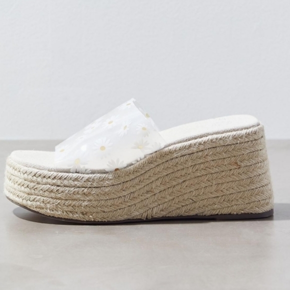 NWOT/ UO Solano Daisy Espadrille Wedge Size 10 - Picture 5 of 6